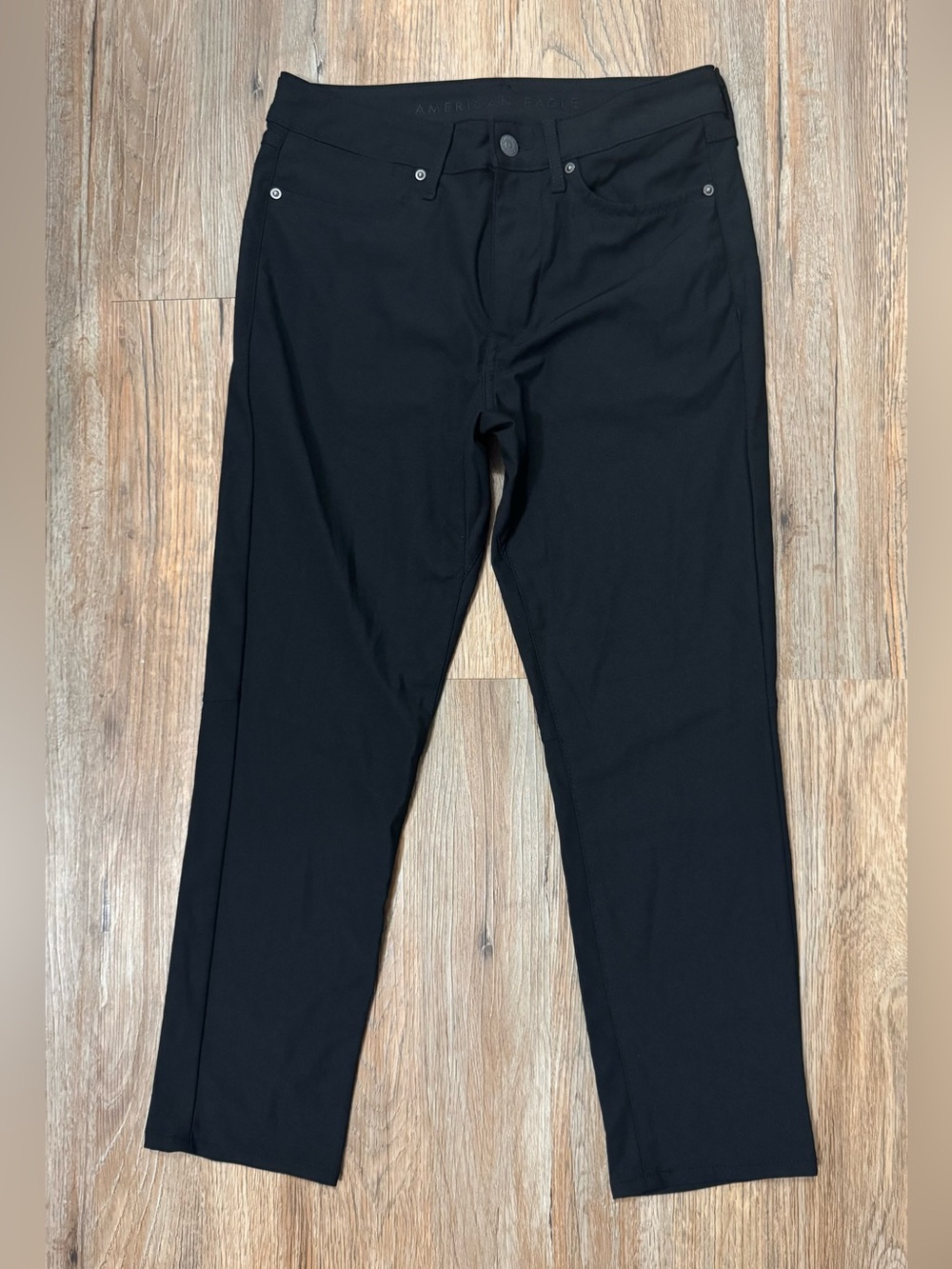 American Eagle Outfitters Men's Black Slim Straight Jeans